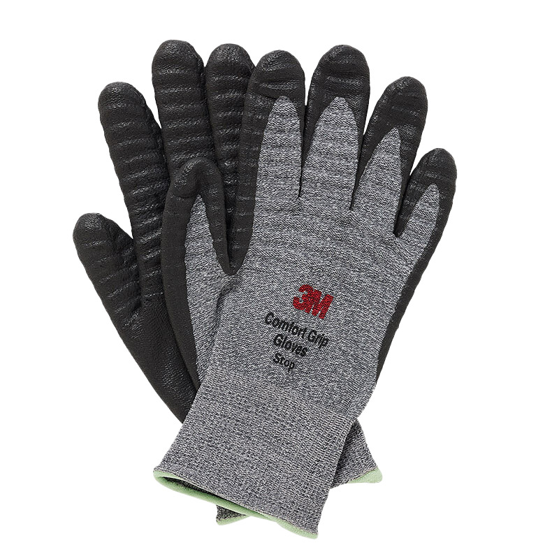 Guantes antideslizantes reforzados 3M Guantes de nailon de caucho de nitrilo antideslizantes resistentes al desgaste Guantes de trabajo de construcción al por mayor