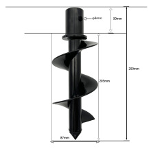 花园钻地钻接头钻地松土栽花种菜菜园松土地钻接头拆卸铸钢头地钻