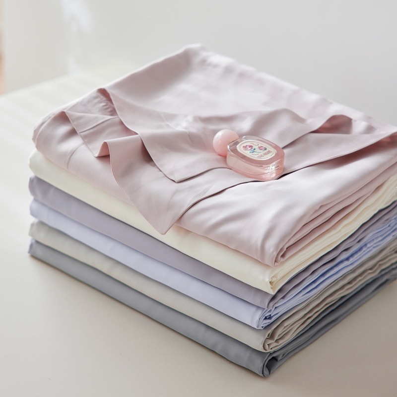 Luxury Summer Cool Lyocell Duvet Cover Solid Colour Single Piece_voghion.com