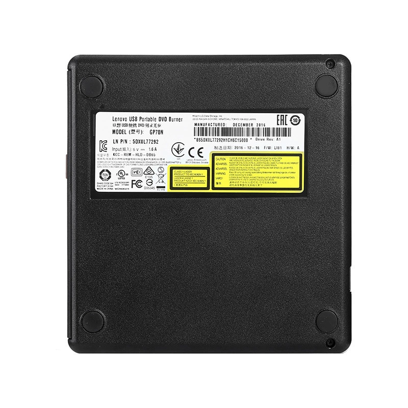 Lenovo GP70N привод внешнего DVD Recorder 8x скорость мобильный лёгкий диск чёрный