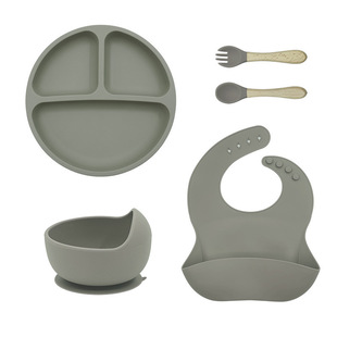 Dinner plate for mother and baby for feeding, silicone children's tableware, snails for food, custom-made 4