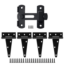 跨境合页T型加厚牢固人字梯铰链门栅栏木箱篱笆大门重型折叠三角