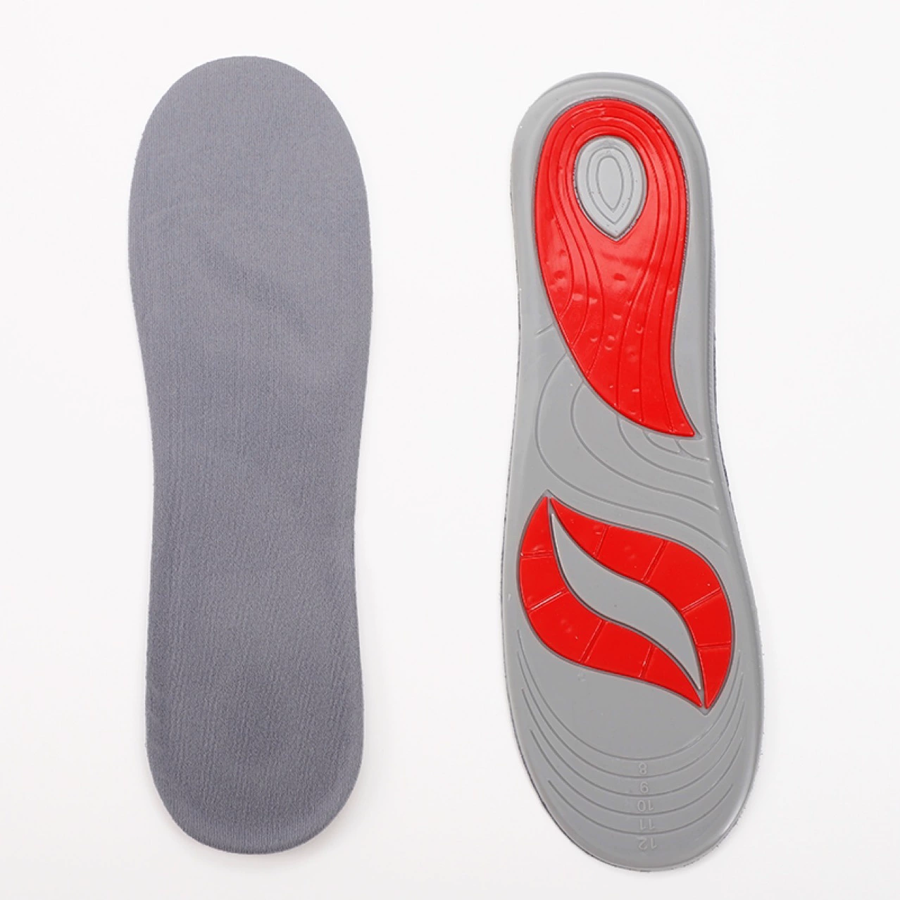 Двухцветная дуговая амортизирующая высокоэластичная мягкая удобная спортивная стелька из ТПЭ