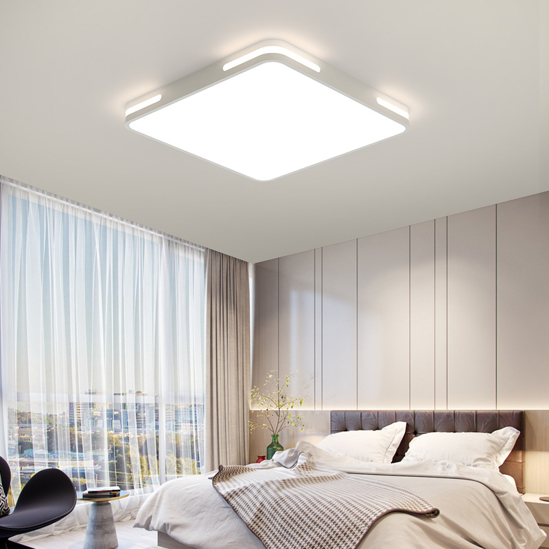 家用客廳燈長方形大氣現代簡約鐵藝led吸頂燈創意書房臥室燈批發