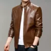 Spring and autumn thin single skin [brown] standing collar
