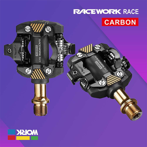 RACEWORK mountain bike locking pedals M8100 pedal bicycle self-locking pedals ultra-light DU bearing SPD pedals