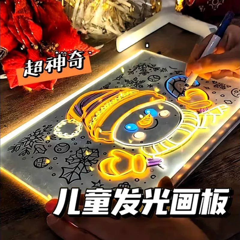 Светящаяся доска для рисования diy рукописная доска для детей акриловая светящаяся доска для рисования писать прозрачная доска для рисования