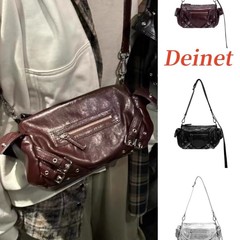 韓星の同じタイプのdeinetの機関車の包みの新型の韓国系のロックの金の暗黒系の円柱形のDEINETの肩掛けの女性