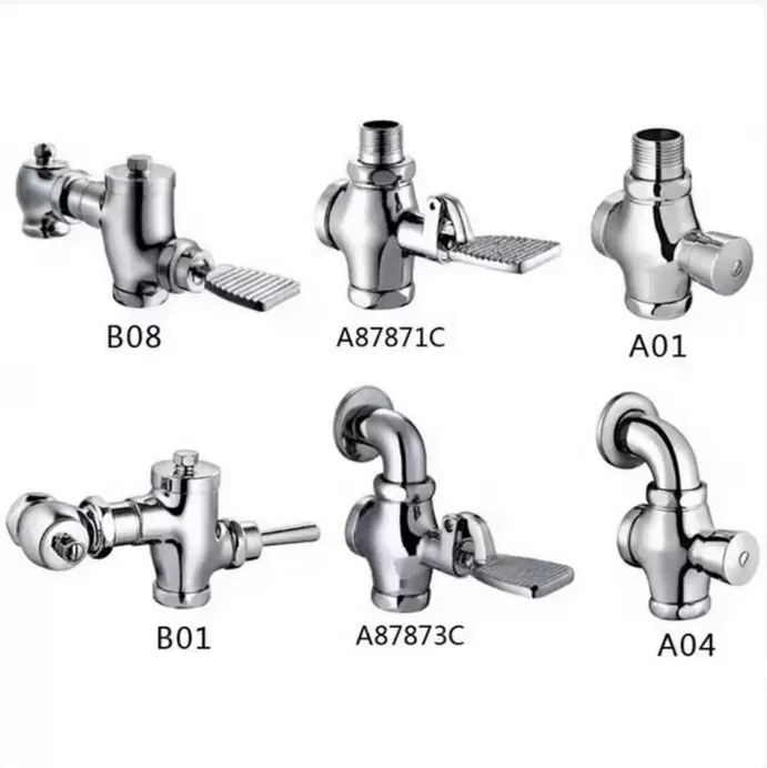 适配美标、箭牌脚踏式冲水阀蹲便手按阀按压式大便脚踏延时冲洗阀