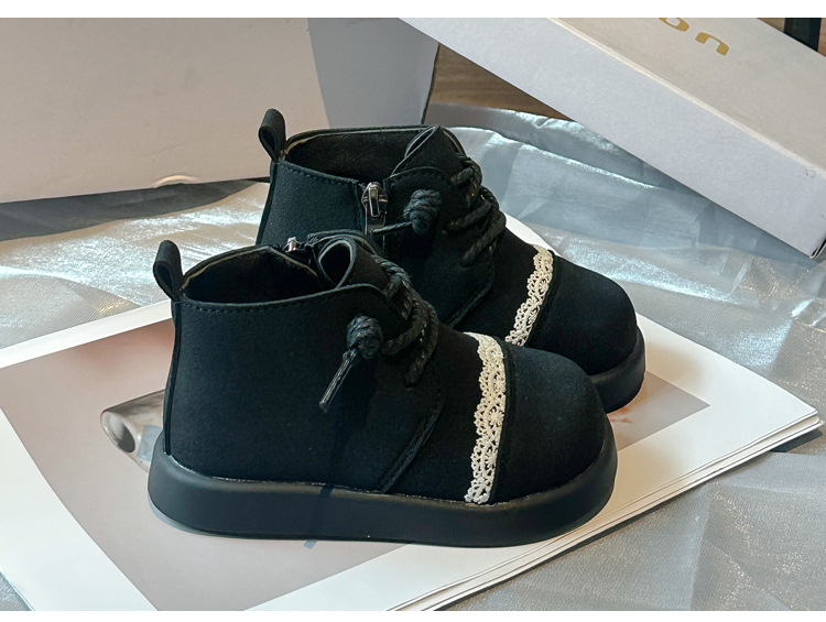 2024 autumn winter new girls' simple and stylish small leather boots, baby forest princess boots_voghion.com
