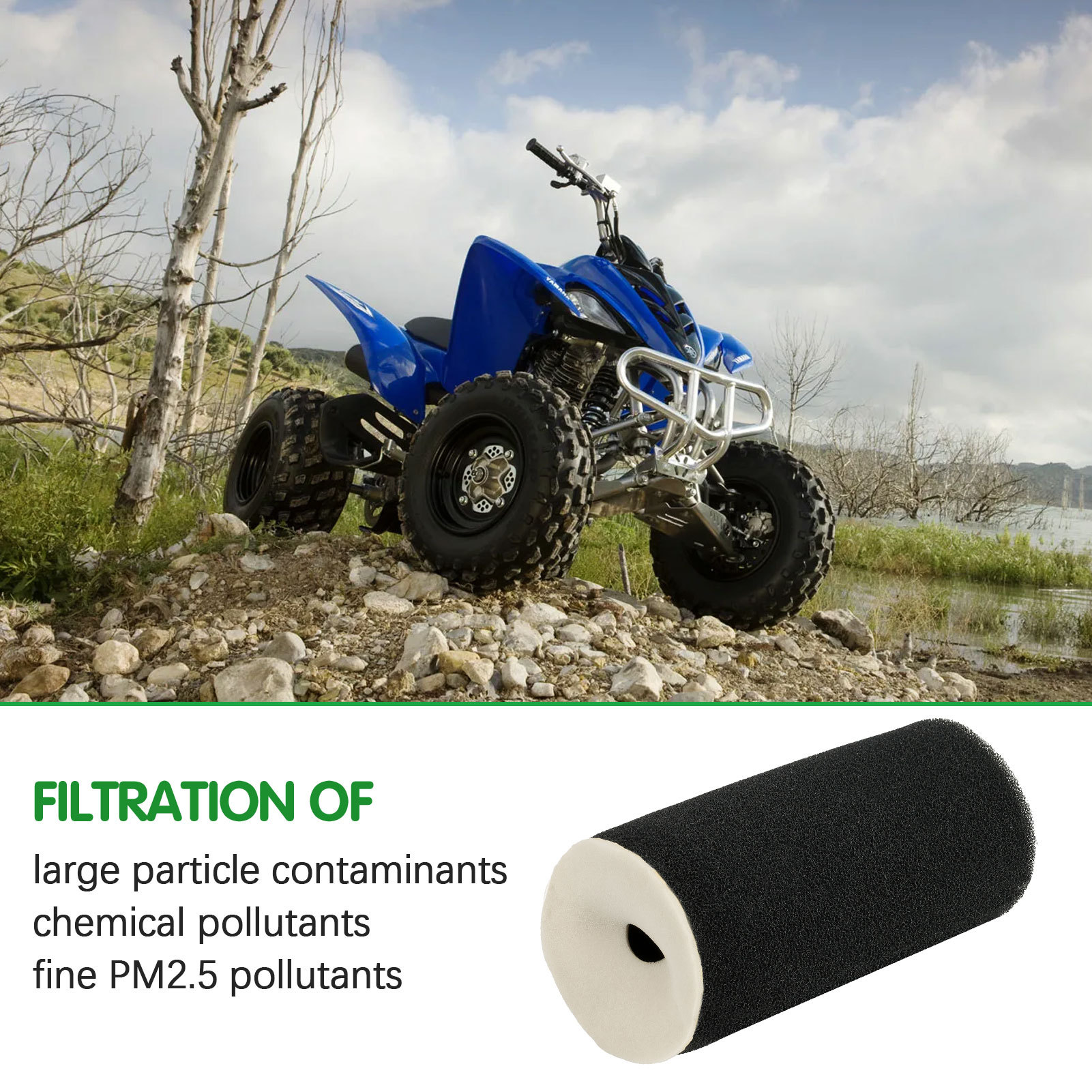 1Uy144510000 Air Filter for Yamaha Grizzly 660 Yfm660F