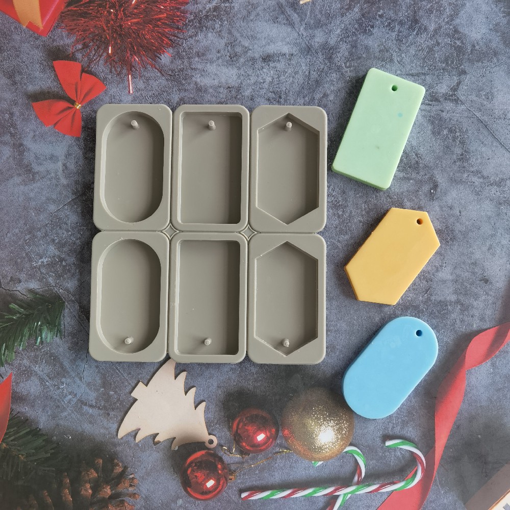 Silicone cuadrado 427 molde de pastel de jabón aromático pudín congelado molde de pastel de mousse