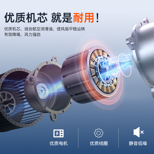 Oaks wall fan electric fan household electric fan restaurant wall-mounted electric fan strong wind wall fan living room fan