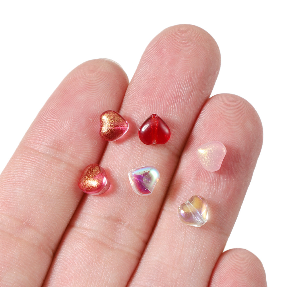 6g Weight Beads Jewelry Making Type Diameter 6 mm Jewelry Making Size DIY Jewelry Accessories Classification Hole 1~1.9mm Hole Size 20 PCS/Package Quantity Glass, glass Material Heart Shape Pattern Sweet Style 20 PCS/Package Diameter 6 Mm Hole 1~1.9mm Glass Glass Heart Shape DIY Jewelry Accessories Beads 无