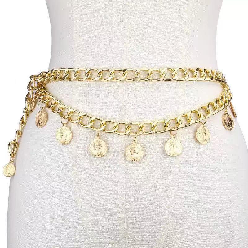 Women's Versatile Metal Waist Chain Summer Trendy Accessory_voghion.com