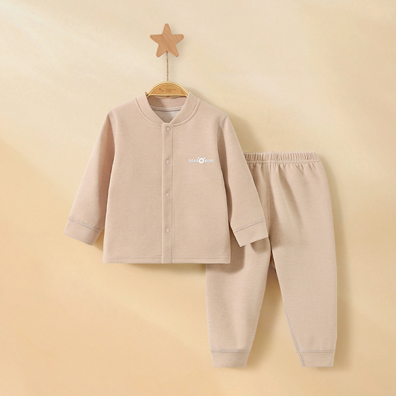 Set de ropa interior para bebés otoño y invierno para niños calientes split niños niñas ropa de base para bebés abrigos de otoño pantalones de otoño