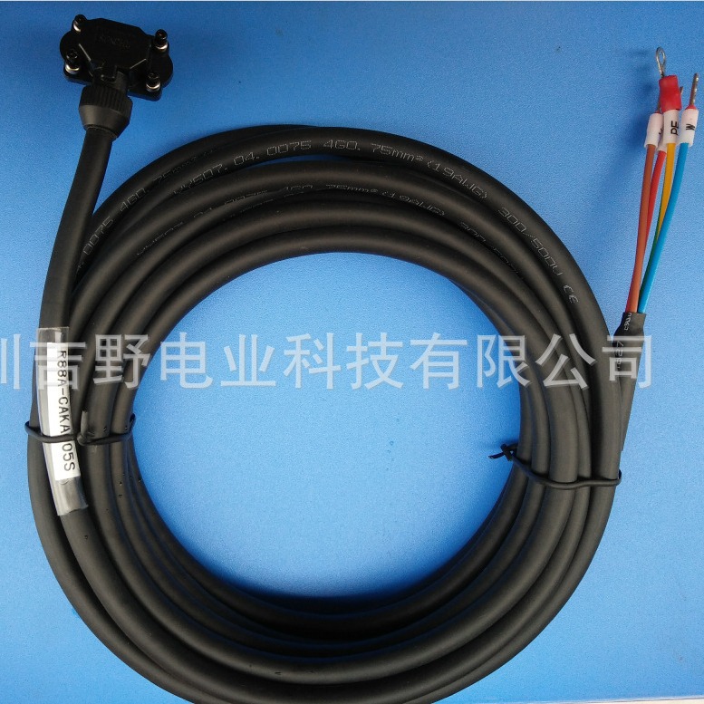 欧姆 龙制动线的动力电缆R88A- CA1A003B/R88A- CA1A003BF电缆线