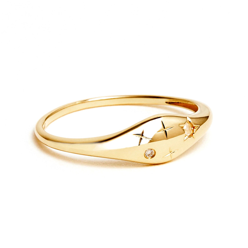 5g Weight Zircon Inlay Material Rings Classification 6, 7, 8 Ring Size 1 Piece Quantity Daily Occasion 925 Sterling Silver Material Star Pattern Couple Gender Inlay Design Fashion Style 925 Sterling Silver Zircon Rings Star 10