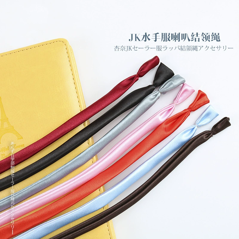 JK Униформа галстук-бабочка скользкий воротник на руку веревка женский сплошной цвет в японском академическом стиле ленты с рогом узел