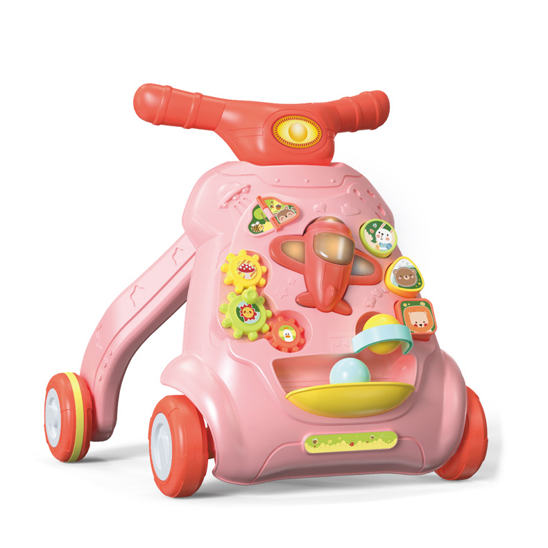 乳幼児用歩行車児童手押し車音楽補助車は、赤ちゃんの子供の車のおもちゃを横転するのを防ぐことができる
