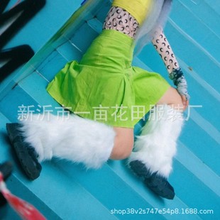 Millennium Spice Girls Mao Mao Boot Set Short Plush Leg Set Warm Shoe Set Stacking Socks Sub-culture Autumn and Winter Leg Socks