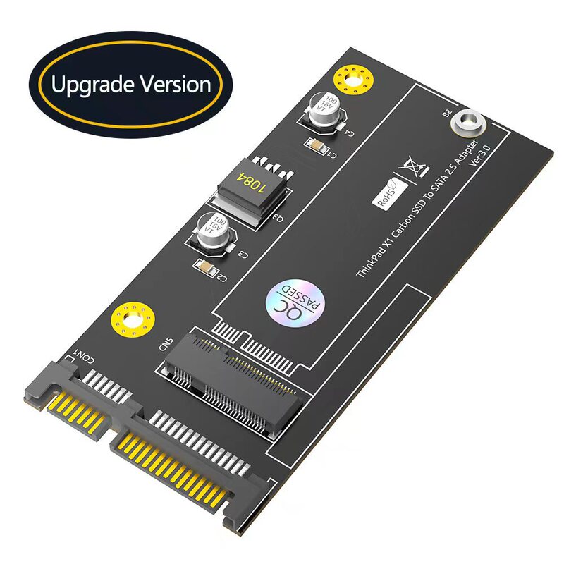 New Lenovo ThinkPad X1 Carbon 20+6 pin solid state drive to SATA 2.5 adapter card New Lenovo ThinkPad X1 Carbon 20+6 pin solid state drive to SATA 2.5 adapter card