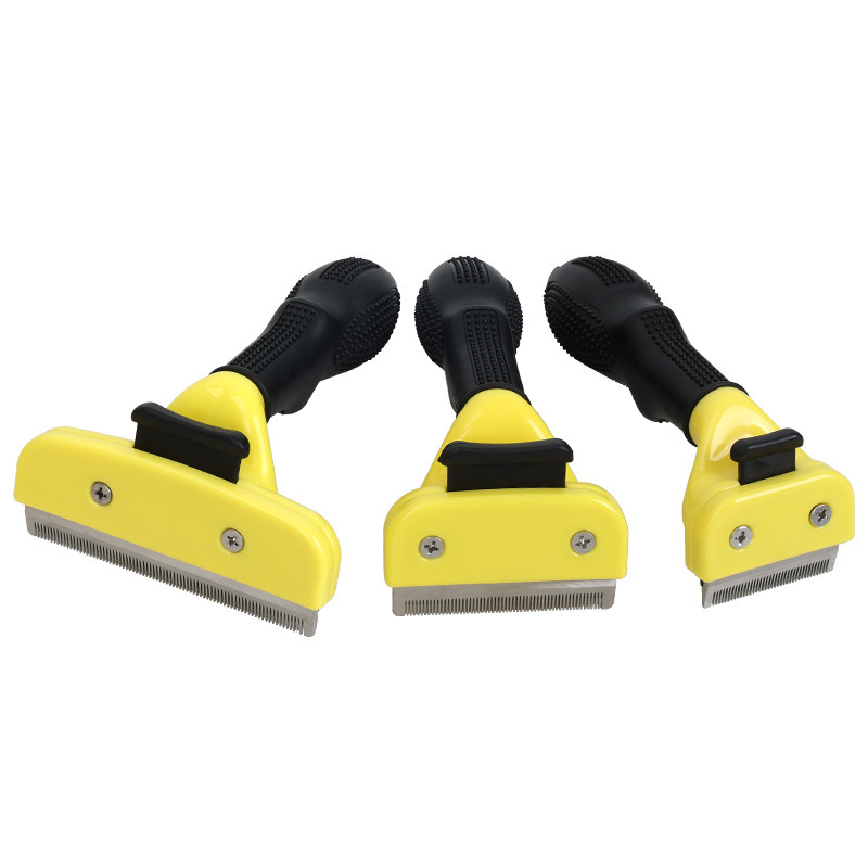 Peine para mascotas, peine para gatos, perro, gato, pelo flotante, cuchillo de pelo, peine para perros, peine para mascotas, peine para depilación con una tecla