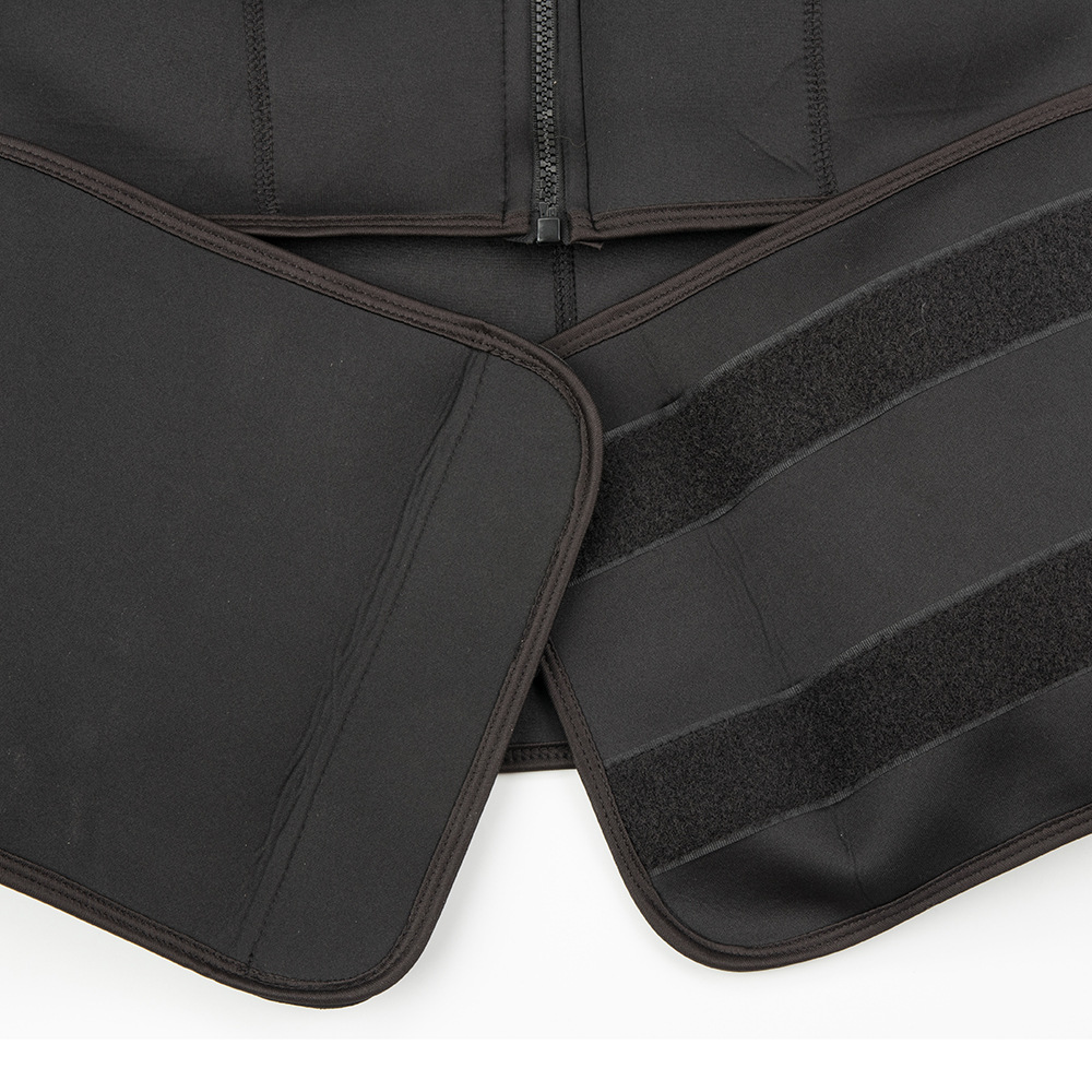 Amazon nuevo cuerpo de los hombres que forma la ropa más el tamaño sudor-romper la ropa fitness cintura adelgazamiento ropa interior velcro cuerpo conformación cintura sellado