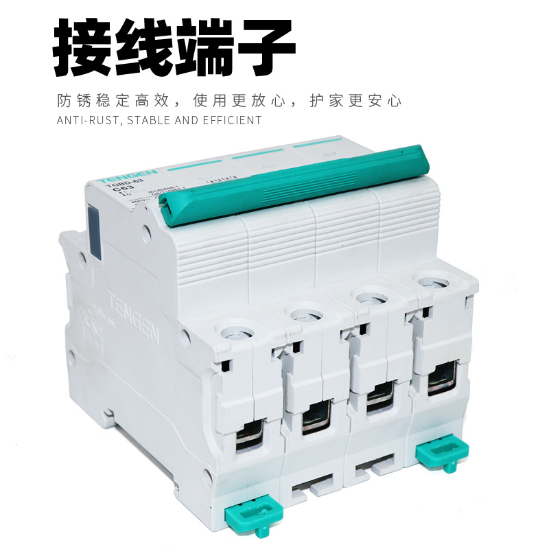 Tianzheng TGBD - 63 interruptor de aire 2p interruptor 1p hogar 3P trifásico 32a pequeño disyuntor 100a vacío image 5