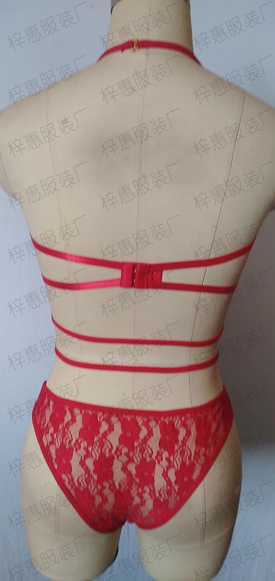 Ropa interior sexy transfronteriza de Europa y América Comercio Exterior de las mujeres Bikini de tres puntos traje de lencería sexy de Navidad al por mayor