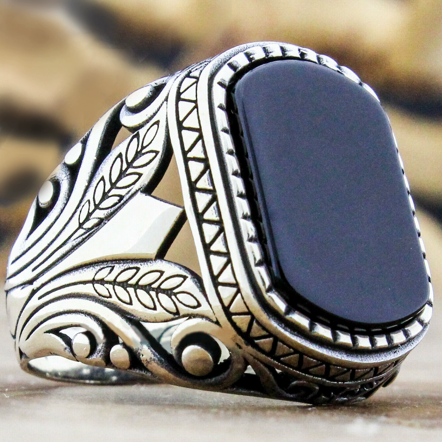 Accessory, retro zirconium, ring with stone, European style, wholesale