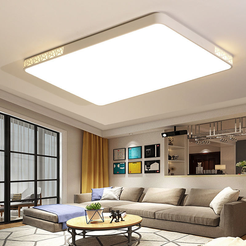 led吸顶灯现代简约超薄长方形客厅吸顶灯卧室餐厅灯圆形房间灯具