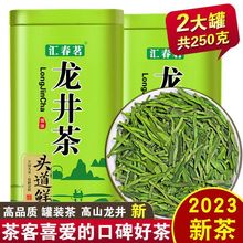 龙井茶【2023新茶】浓香型龙井茶高山绿茶茶叶豆香板栗香龙井罐装
