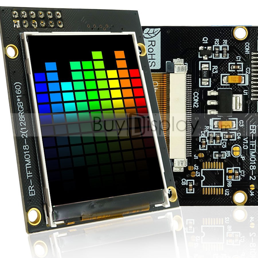1.8寸(1.77")TFT彩色液晶显示模块/128x160点阵彩屏模组带转接板