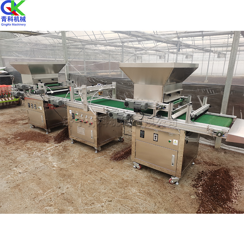 自动变频调速种子压穴机 全自动穴盘育苗点播机 农作物种子播种机