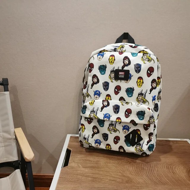 V@Ns Vance Marvel Heroes Co-Branded Snoopy Collaboration School Bag Men's and Women's Backpack Couple Backpack Electric