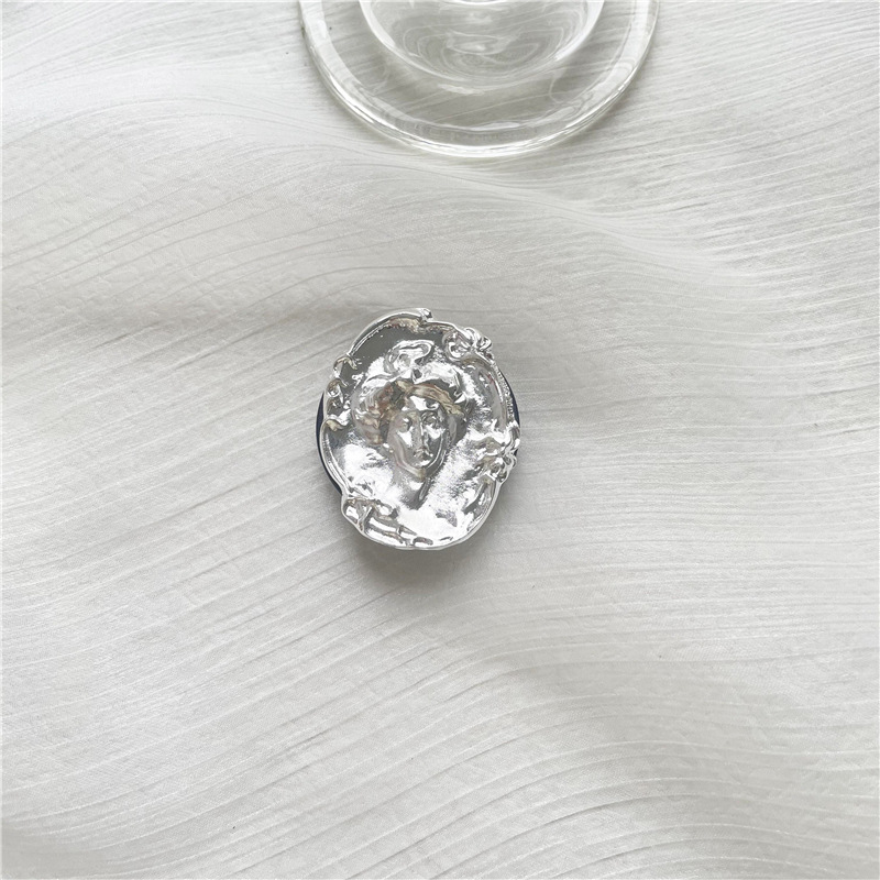 Metal electrochapado plata DIY teléfono móvil airbag soporte creativo perezoso escritorio soporte teléfono móvil anillo hebilla moda coreana