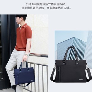 Cross-Border Laptop Bag, Men's Briefcase, Gift Bag, Business Handbag, Casual Shoulder Bag, Sales Business Shoulder Bag