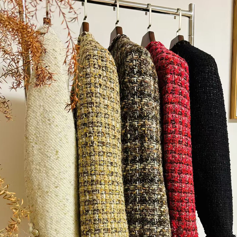Shenzhen Nanyou Spring and Autumn New Short Tweed Small Chanel Coat Design Sense Brand Women's Wholesale Supply