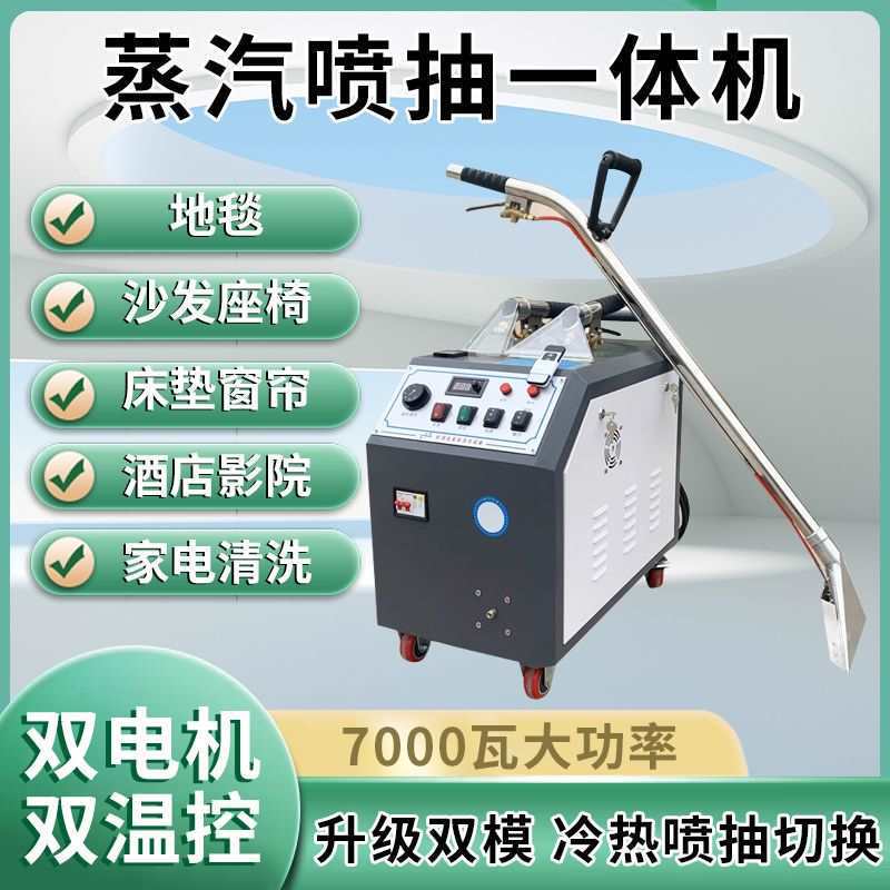Fabric Sofa Cleaning Machine, Spray-Extraction Integrated Steam High-Temperature High-Pressure Carpet Cleaning Machine, Commercial Suction and Cleaning Machine for Curtains