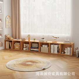 飘窗储物柜家居电视柜矮柜家用落地式卧室儿童书架可坐阳台收纳柜