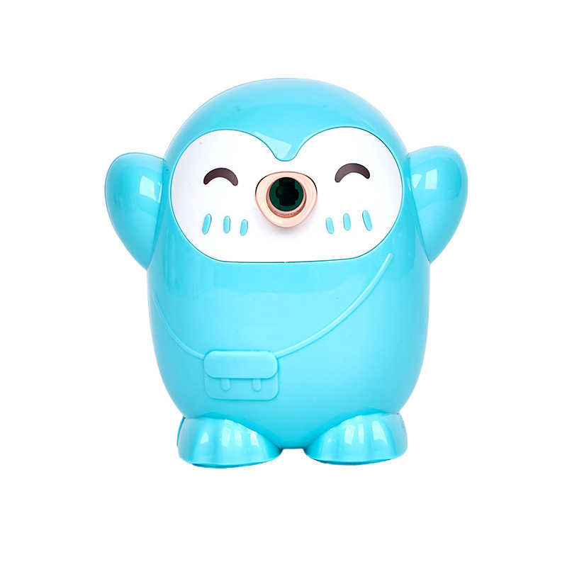 7839 Pingüino Sacapuntas Lápiz de avance y retroceso automático Sacapuntas de estilo de dibujos animados Sacapuntas de manivela para niños