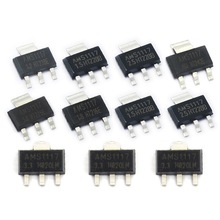 AMS1117-3.3V 1.5/1.8/5.0vADJ稳压asm1117电源ic降压芯片sot-223