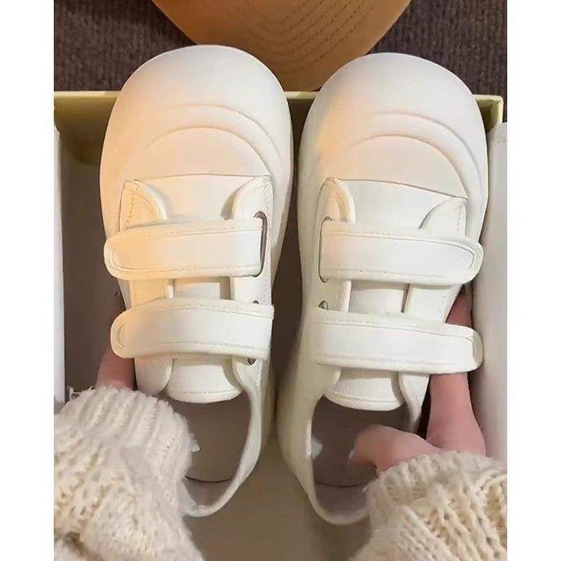 Velcro Women's Shoes with Unique Design, Zhao Lusi Nurse Shoes, Versatile Student Thick-Soled Sneakers, Korean Style Trendy Sneakers Velcro Women's Shoes with Unique Design, Zhao Lusi Nurse Shoes, Versatile Student Thick-Soled Sneakers, Korean Style Trendy Sneakers