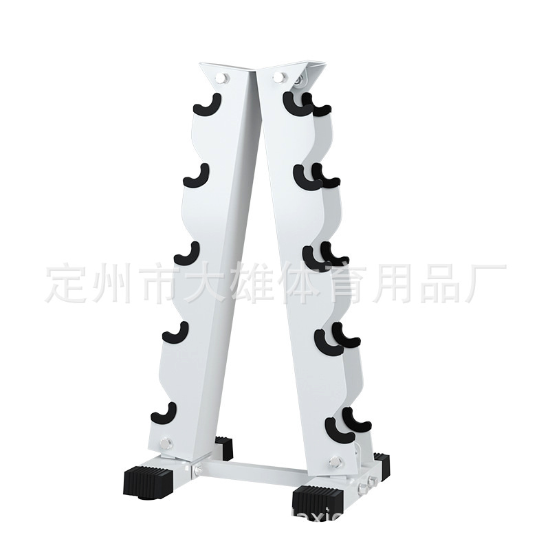 Mancuerna rack espesado tubo de acero Barbell rack hogar comercial equipo de fitness de doble capa hervidor campana rack mancuerna en forma de rack