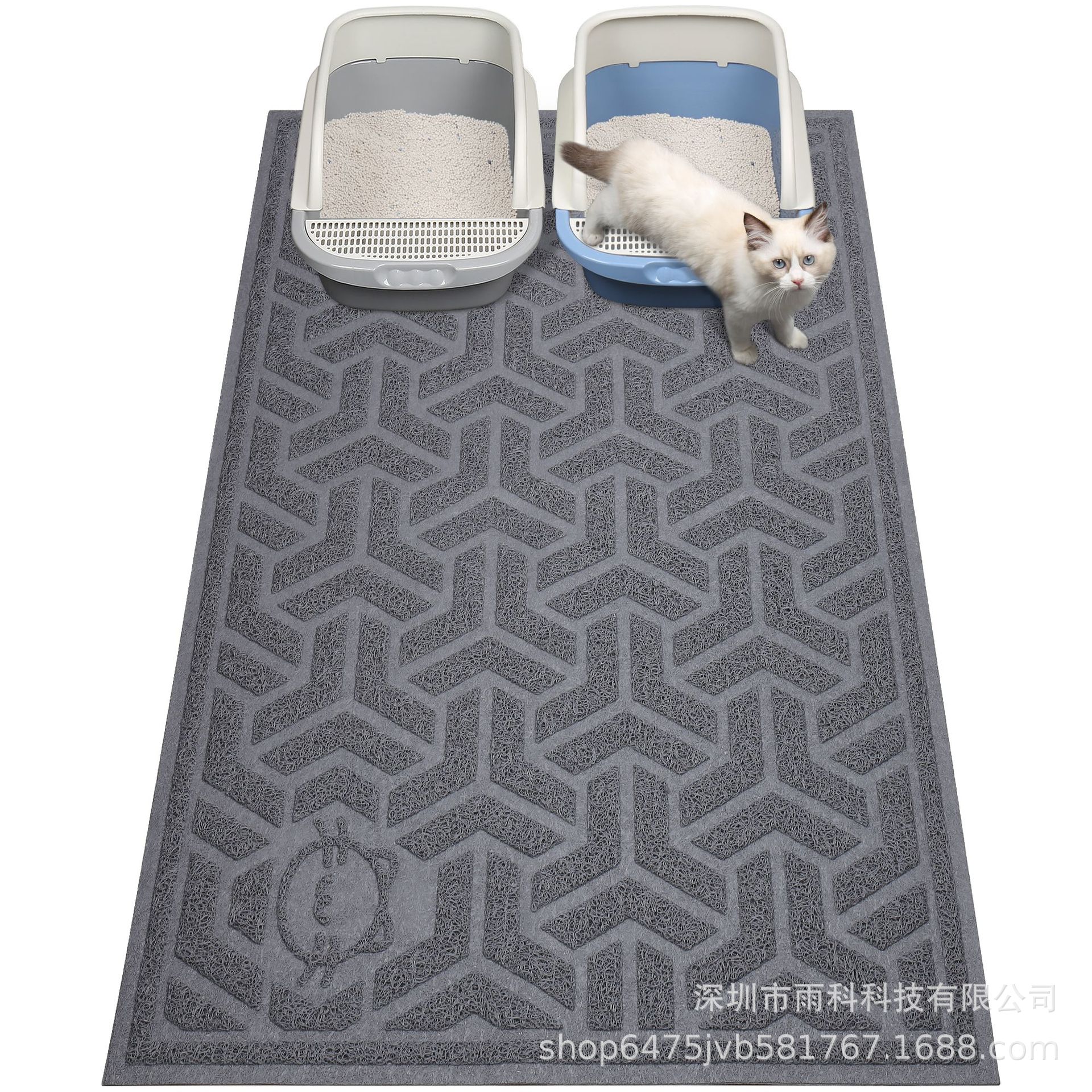 Estera de gato para mascotas estera de gato resistente al desgaste elástico ventas directas de fábrica estera de arena para gatos estera para mascotas PVC grueso impermeable