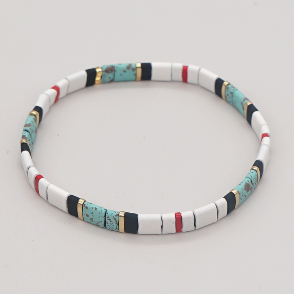 Nihaojewelry Wholesale Jewelry Bohemian Multi-layered Woven Colorful Paint Beaded Bracelet display picture 53