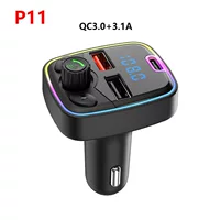 P11 Автомобильный Bluetooth громкой связи CarMp3 player плеер автомобильный FM-передатчик QC3.0 Bluetooth быстрая зарядка