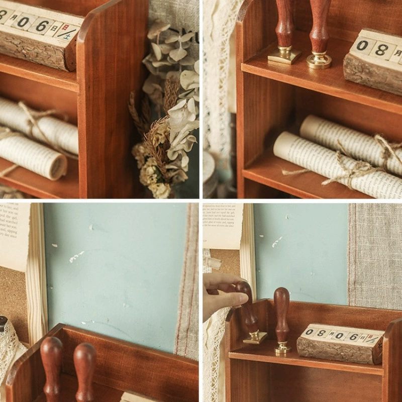 Z настольный держатель для кружек, zakka настольный деревянный шкаф, деревянная косметика, настенная крепление, настенная ретро세트