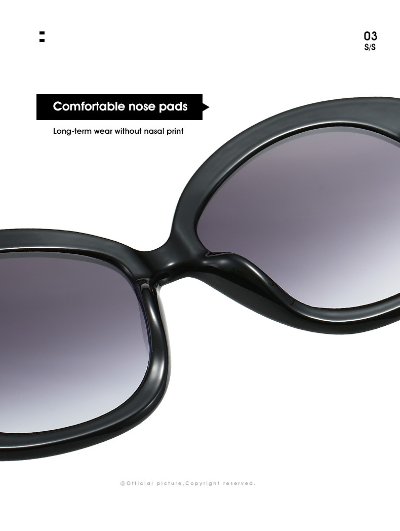 60g Weight Full Frame Glasses Structure Sunglasses Classification Ac, UV400 Protection Lens Material Round Frame Glasses Style Outdoor, Travel Occasion Color Block Pattern All Seasons Season Women's Gender Vacation, Simple Style Style Vacation Simple Style Color Block Ac UV400 Protection Round Frame Full Frame Women's Sunglasses 9